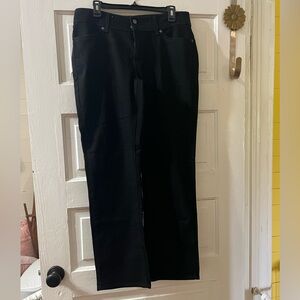 Classic Black Straight-Leg Pants